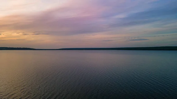 Estudio Aéreo Del Embalse Región Penza Foto Alta Calidad — Foto de Stock