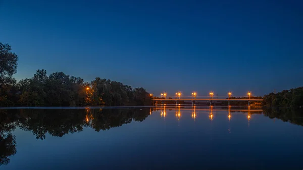 Frühmorgendlicher Sonnenaufgang Über Dem Fluss Sura Hochwertiges Foto — Stockfoto