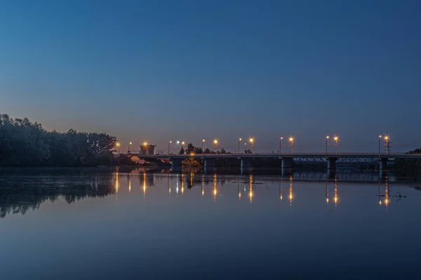 Frühmorgendlicher Sonnenaufgang Über Dem Fluss Sura Hochwertiges Foto — Stockfoto