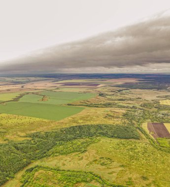 Vahşi Rus iç kesimlerinde yaz manzarası. hava fotoğrafçılığı