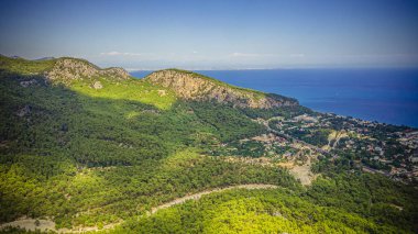 Türkiye 'deki Beldibi tatil köyü. Yüksek kalite fotoğraf
