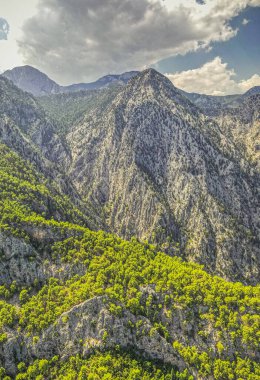 Türkiye 'deki Beldibi tatil köyü. Yüksek kalite fotoğraf