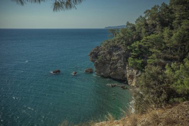 Türkiye 'deki Beldibi tatil köyü. Yüksek kalite fotoğraf