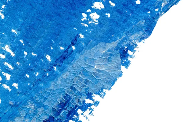 Kék Absztrakt Akril Festés Színes Textúra Fehér Papír Háttér Segítségével — Stock Fotó