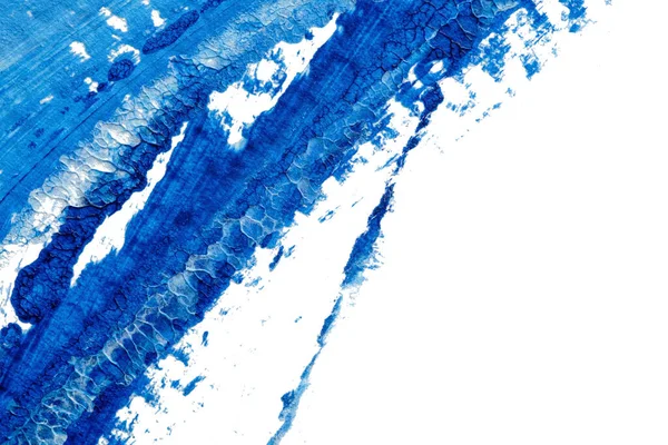 Μπλε Αφηρημένη Ακρυλική Υφή Χρώματος Ζωγραφικής Λευκό Φόντο Χαρτί Χρήση — Φωτογραφία Αρχείου