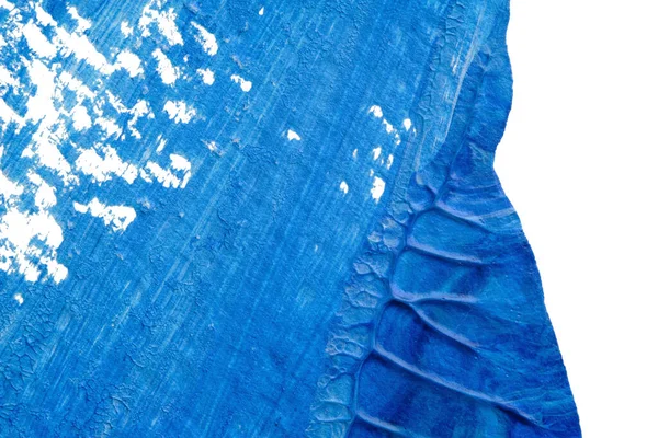 Kék Absztrakt Akril Festés Színes Textúra Fehér Papír Háttér Segítségével — Stock Fotó