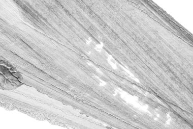 beyaz kağıt arkaplan üzerinde siyah beyaz soyut akrilik boya renk dokusu rorschach mürekkep lekesi yöntemi kullanarak