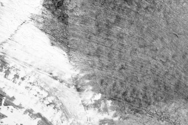 beyaz kağıt arkaplan üzerinde siyah beyaz soyut akrilik boya renk dokusu rorschach mürekkep lekesi yöntemi kullanarak