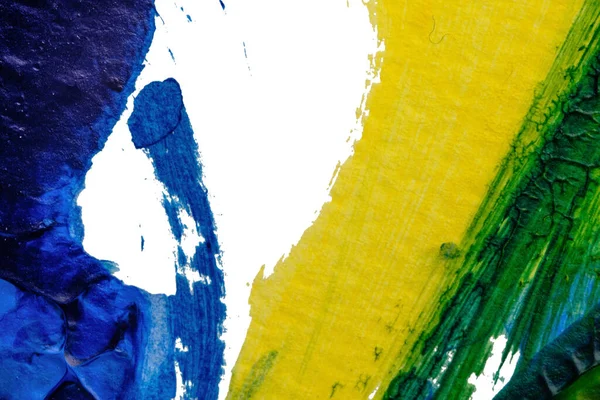 mavi yeşil soyut akrilik boya renk dokusu beyaz kağıt arkaplan üzerinde rorschach mürekkep lekesi yöntemi kullanılarak