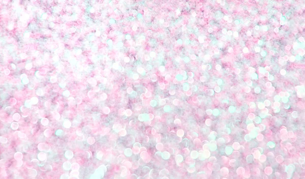 Brillante Glitter Argento Unicorno Rosa Blu Sfocato Sfondo Bagliore Brillante — Foto Stock