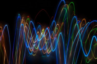 Soyut ışık ile çizim