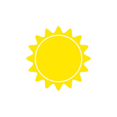 Güneş simge vektör