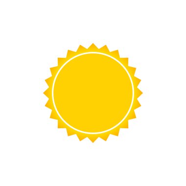 Güneş simge vektör