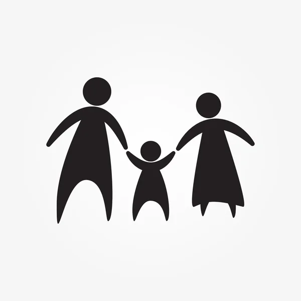 Vecteur icône famille — Image vectorielle