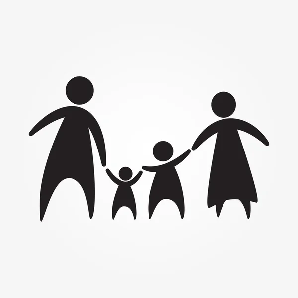 Vecto icône de famille — Image vectorielle