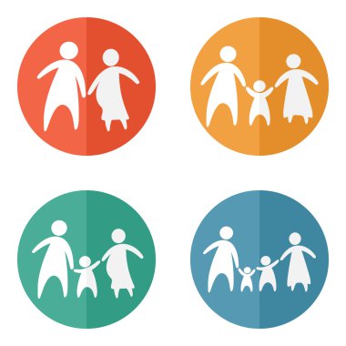 Aile simge vektör