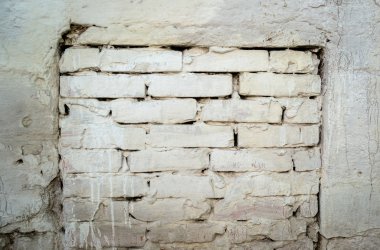 Beton ve tuğla duvar doku