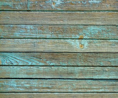 Yeşil eski ahşap duvar doku arka plan olarak boyalı.