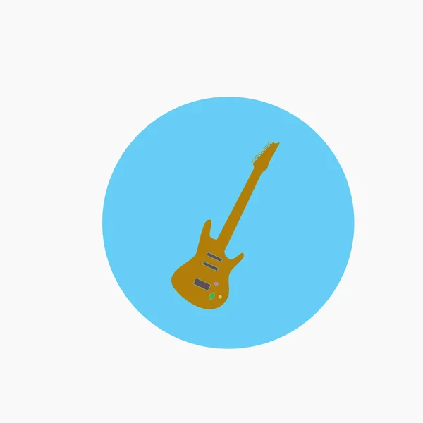 Εικονίδιο ακουστικής κιθάρας — Διανυσματικό Αρχείο