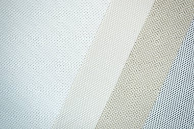 Hafif doğal kumaş örnekleri. Seçici odak