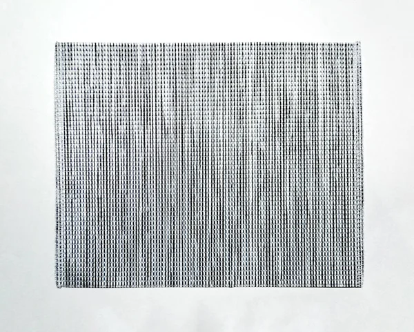 Šedé tkaniny vzorek izolované na bílém pozadí — Stock fotografie