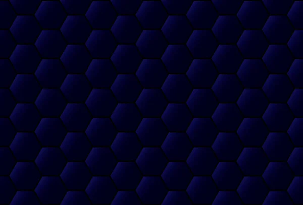 Patrón hexagonal poligonal oscuro abstracto sin costura — Vector de stock