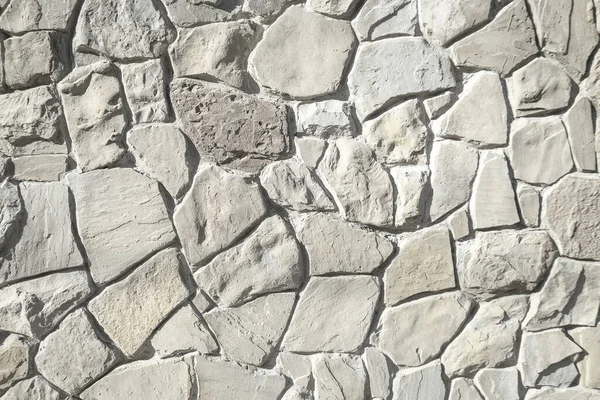 Fondo de pared de piedra de ladrillo blanco — Foto de Stock