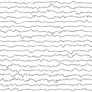 Kusursuz basit vektör çizgisi deseni. Çizgili sonsuz süs
