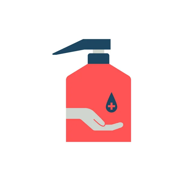 El dezenfektanı sıvı sabun vektör simgesi — Stok Vektör