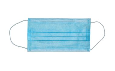 Tıbbi koruyucu tek kullanımlık cerrahi maske. Sağlık ve Tıp Konsepti.