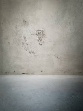 İç dekorasyonsuz gri renkte bir oda