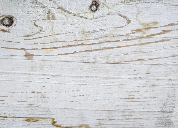 White Texture Weathered Wooden Plank Closeup — Stock Photo, Image