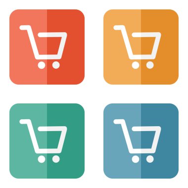 alışveriş sepeti simge vektör