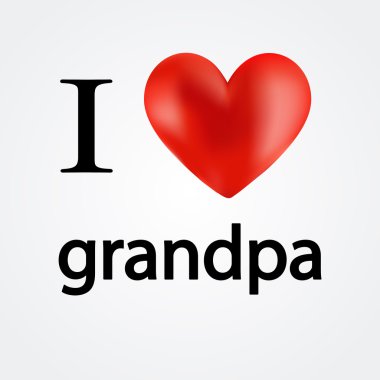 Ben büyükbaba seviyorum kartı