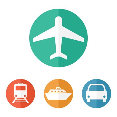 Ulaşım vektör çizim simgeleri ile ilgili