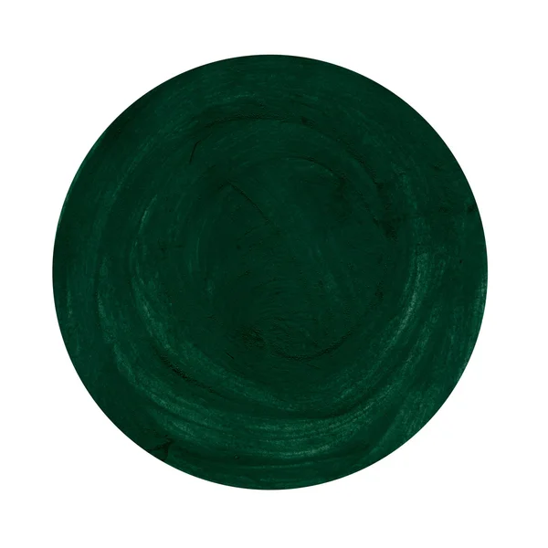 Abstract green watercolor painted circle — Stock Photo, Image