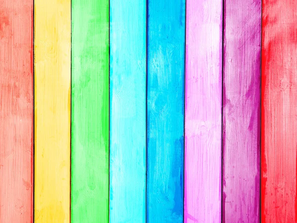 Dřevěné prkno barevný malovaný — Stock fotografie