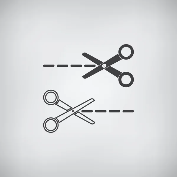 Scissors icon vector — Stock Vector