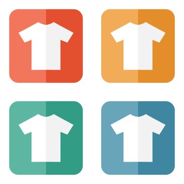 T-shirt simgesi düz boş simgesi