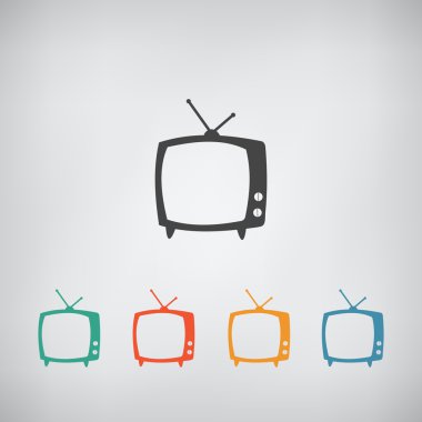 televizyon vektör simgesi