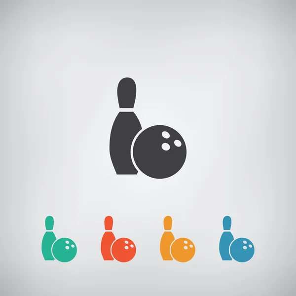 Bowling icon — Stock Vector