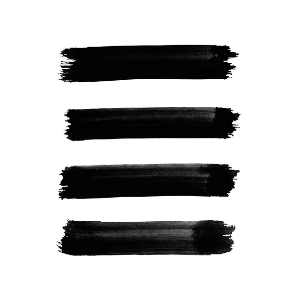 Líneas de acuarela negra abstracta para su proyecto — Foto de Stock