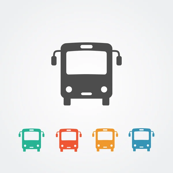 Icono de autobús — Vector de stock