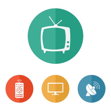 Vektör tv simgeleri ile ilgili 