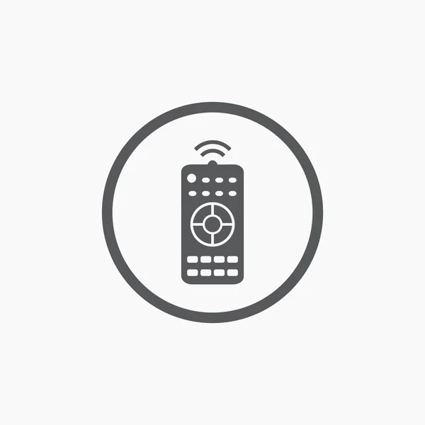 Eenvoudige platte afstandsbediening-pictogram — Stockvector