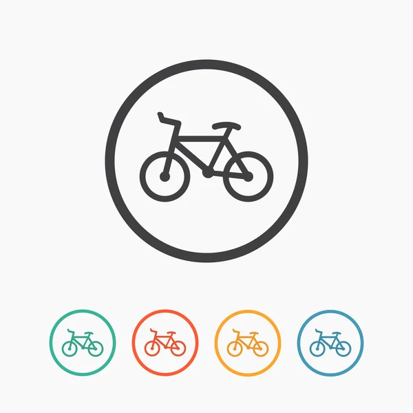 Icono minimalista simple bicicleta. Vector — Vector de stock