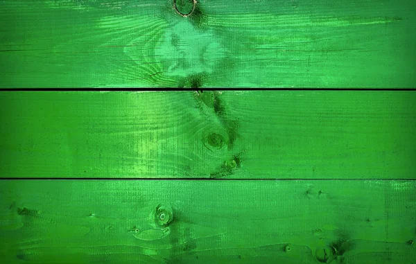 Green wooden plank texture as background — Stock Photo, Image