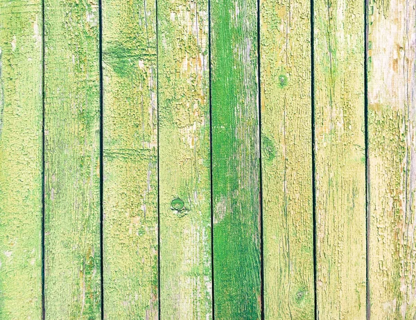 背景として緑の木の板テクスチャ — ストック写真