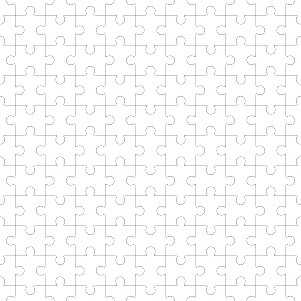 Jigsaw puzzle blank template seamless — Stock Vector