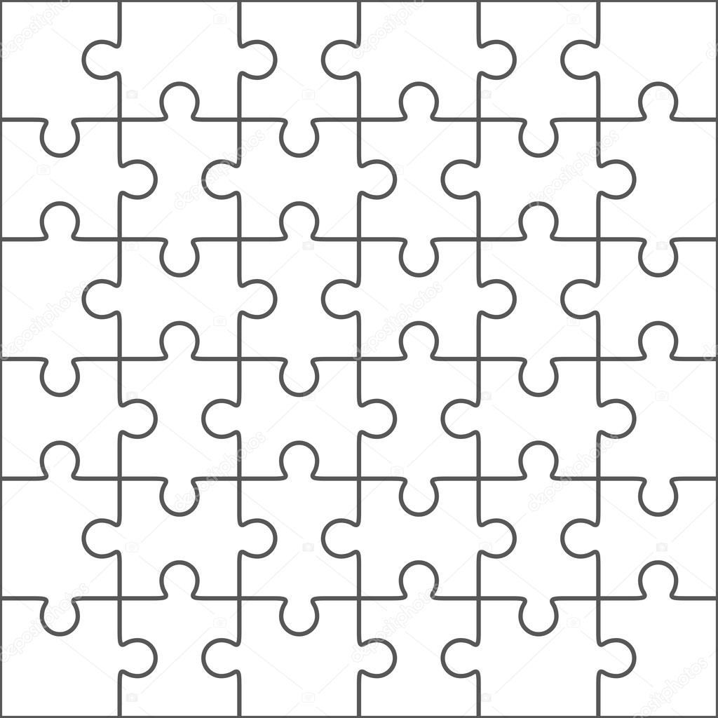 Blank Puzzle Pieces Template from st2.depositphotos.com